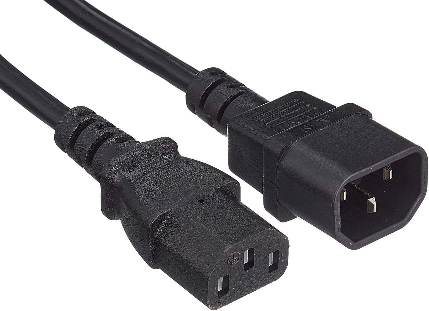 Cavo Prolunga di Alimentazione Vde C13 F a C14 M 3 m nero - Miniatura 3