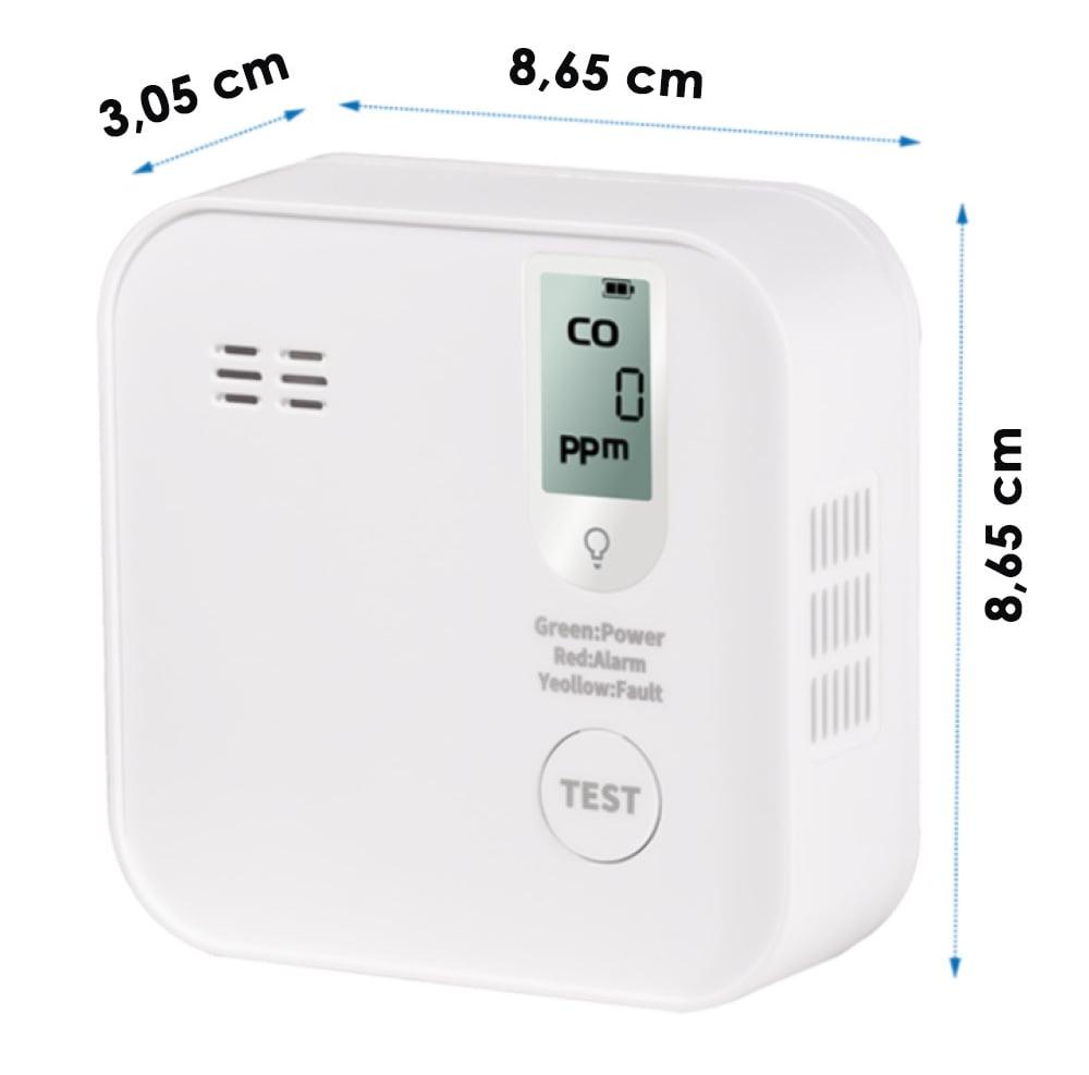 Rilevatore di Monossido di Carbonio >85 dB Batteria Litio Durata 10 anni - Miniatura 3