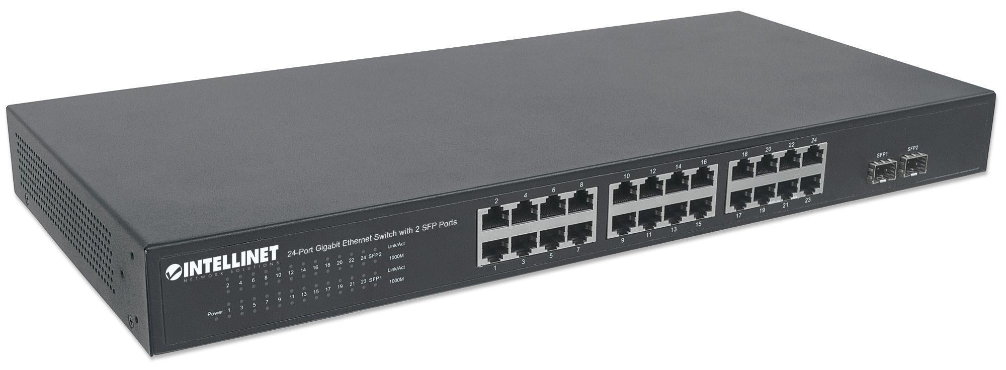 Switch Gigabit Ethernet 24 Porte + 2 Porte SFP - Miniatura 3