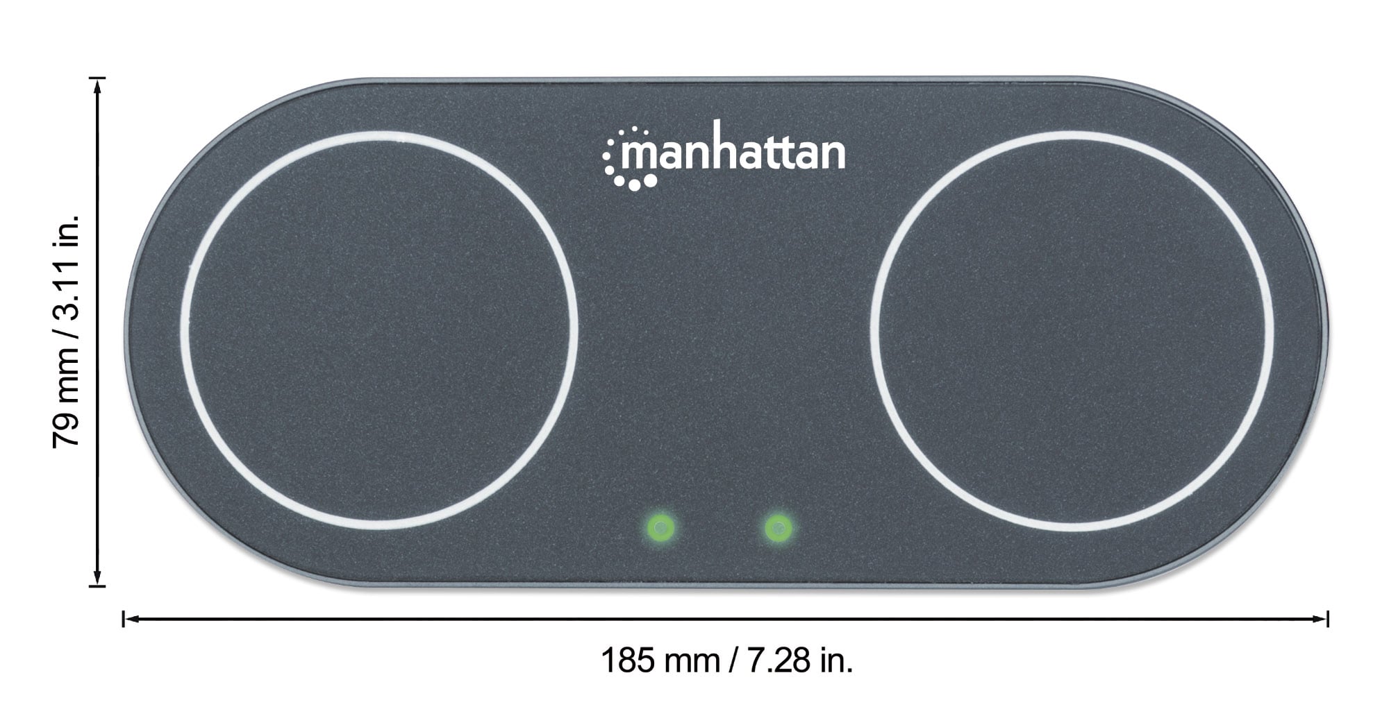 Doppia Stazione di Ricarica Wireless 30W - Miniatura 3