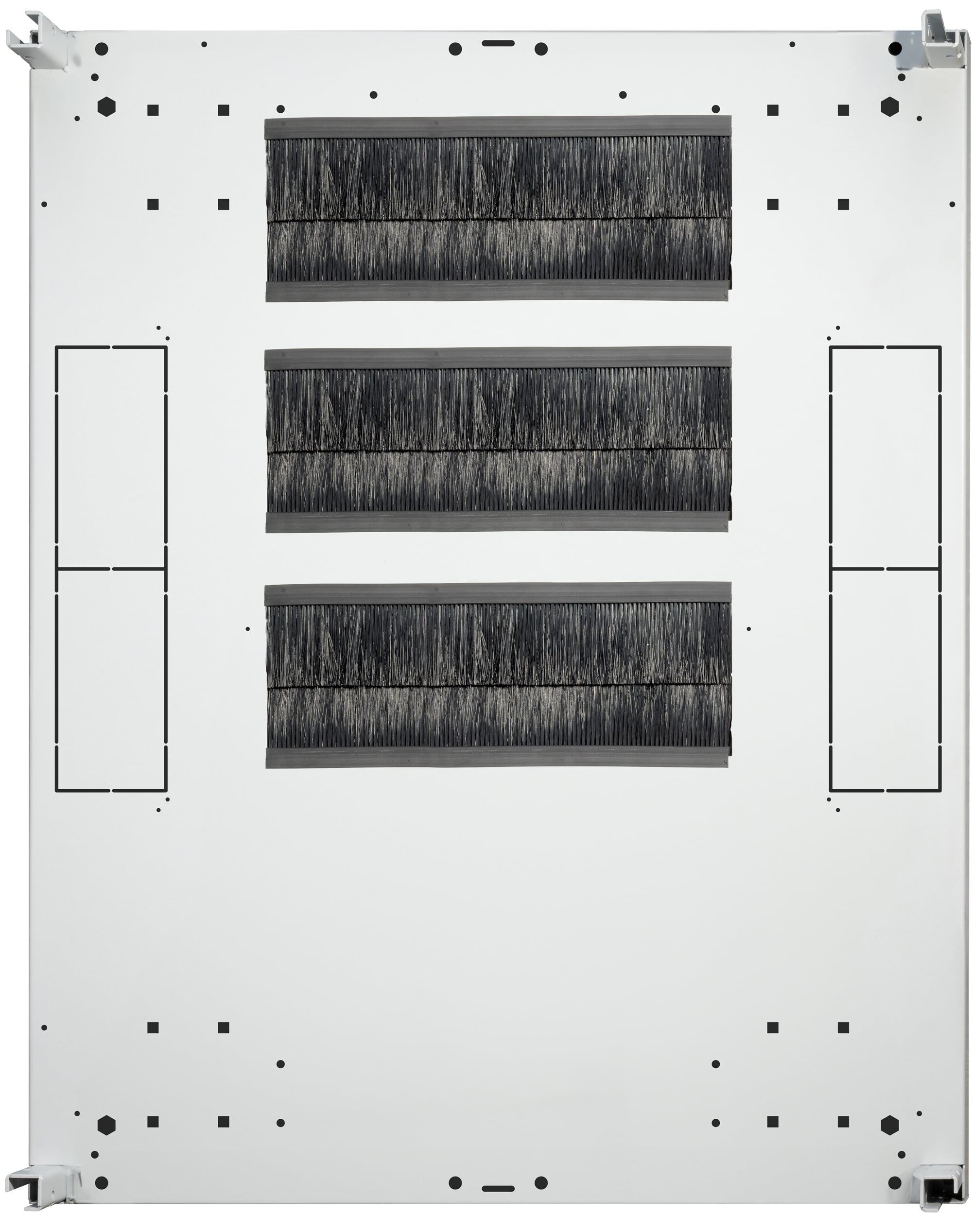 Quattro Spazzole Ingresso Cavi per Armadio Rack 271 mm - Miniatura 3