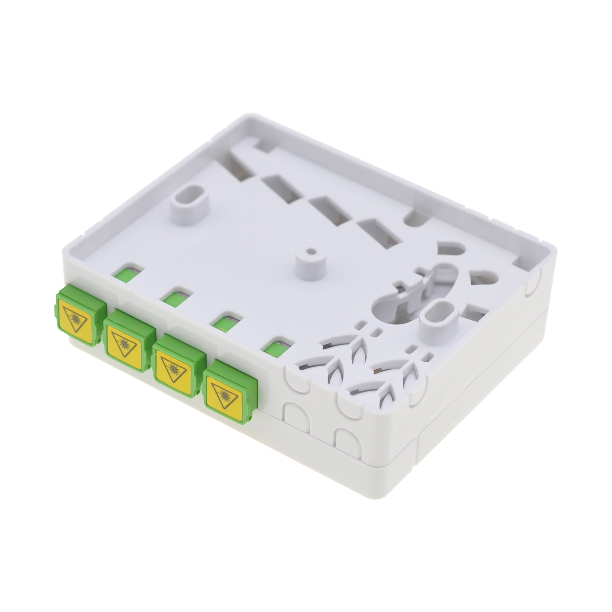 Scatola di Terminazione Ottica di Appartamento (STOA) FTTH per 4 fibre SC-APC a muro o guida Din - Miniatura 3