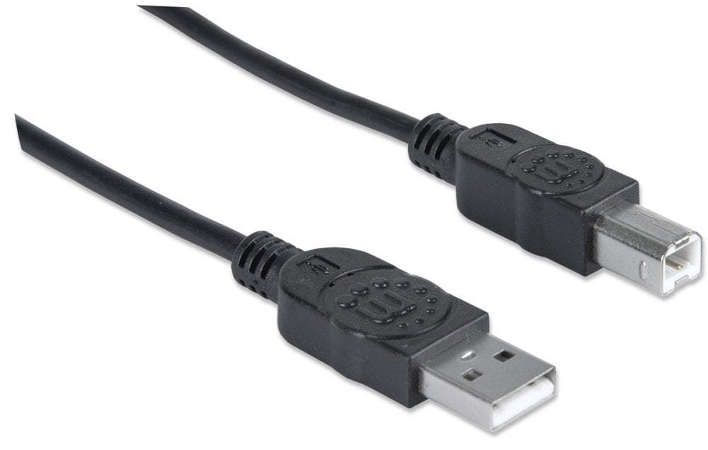 Cavo USB 2.0 A maschio/B maschio 1.8m Nero - Miniatura 3