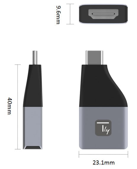 Adattatore da USB-C™ a HDMI 4Kx2K@30Hz - Miniatura 3