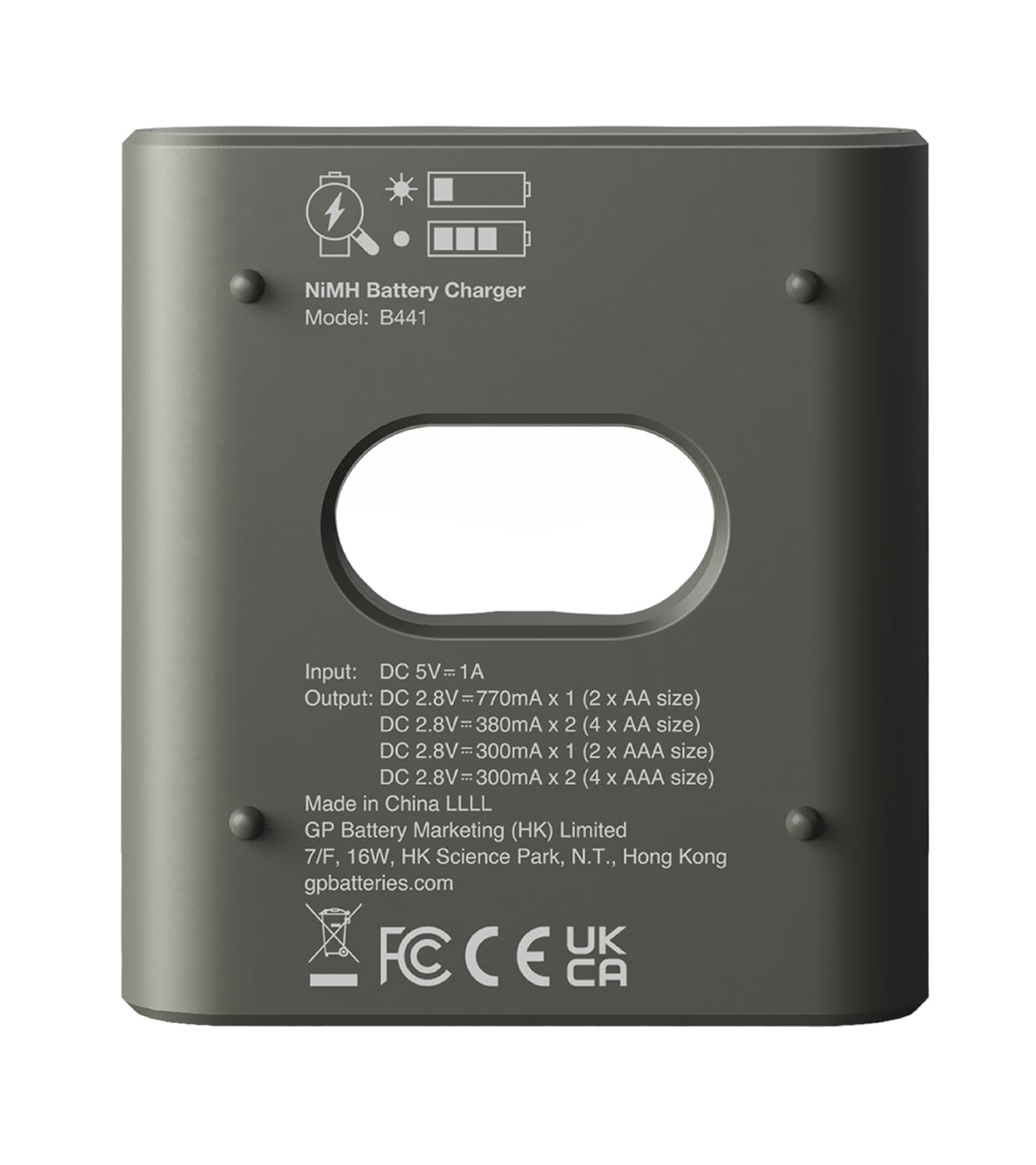 Caricabatterie per AA e AAA senza Batterie - Miniatura 3