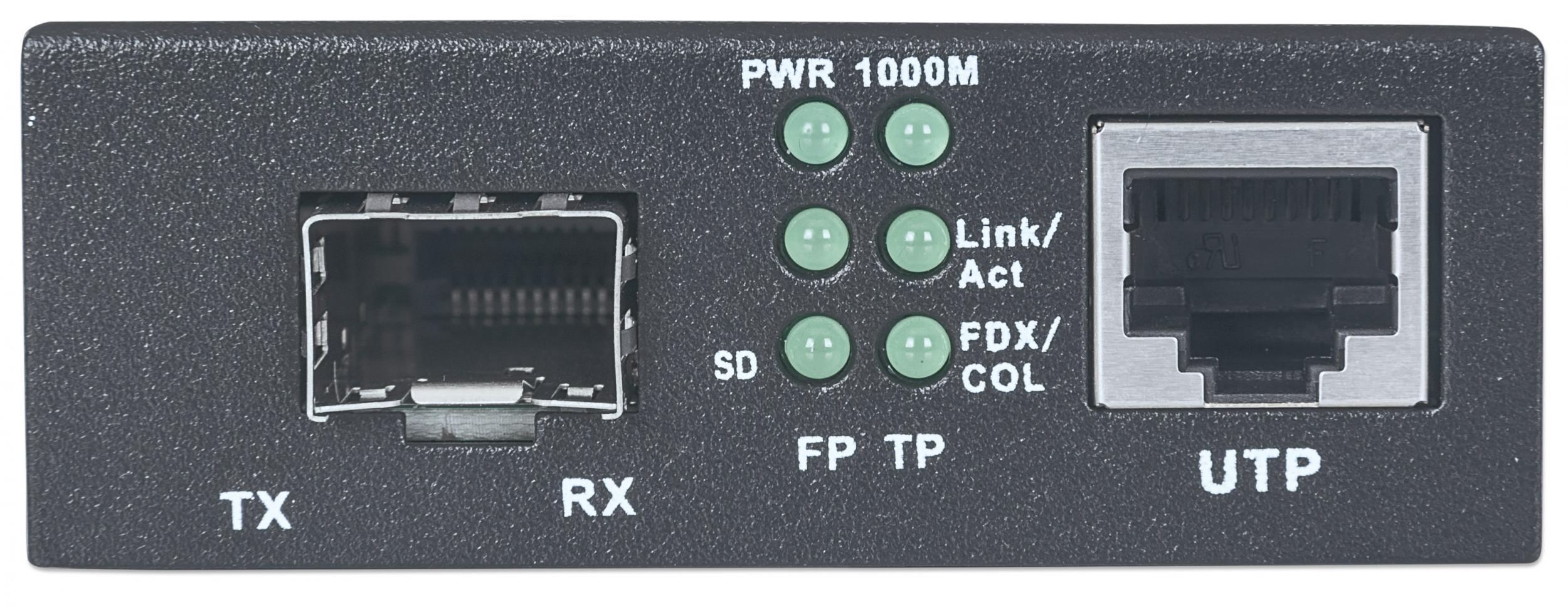 Convertitore RJ45 10/100/1000 Gigabit Ethernet slot SFP - Miniatura 3