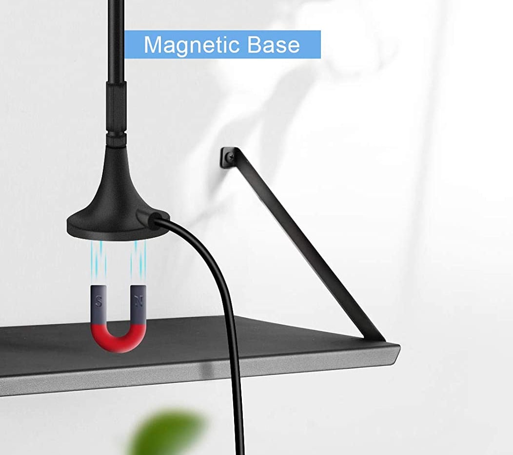Antenna LTE Omnidirezionale Fissa SMA 3-5dBi 12,5cm Cavo RG-174 A/U - Miniatura 3