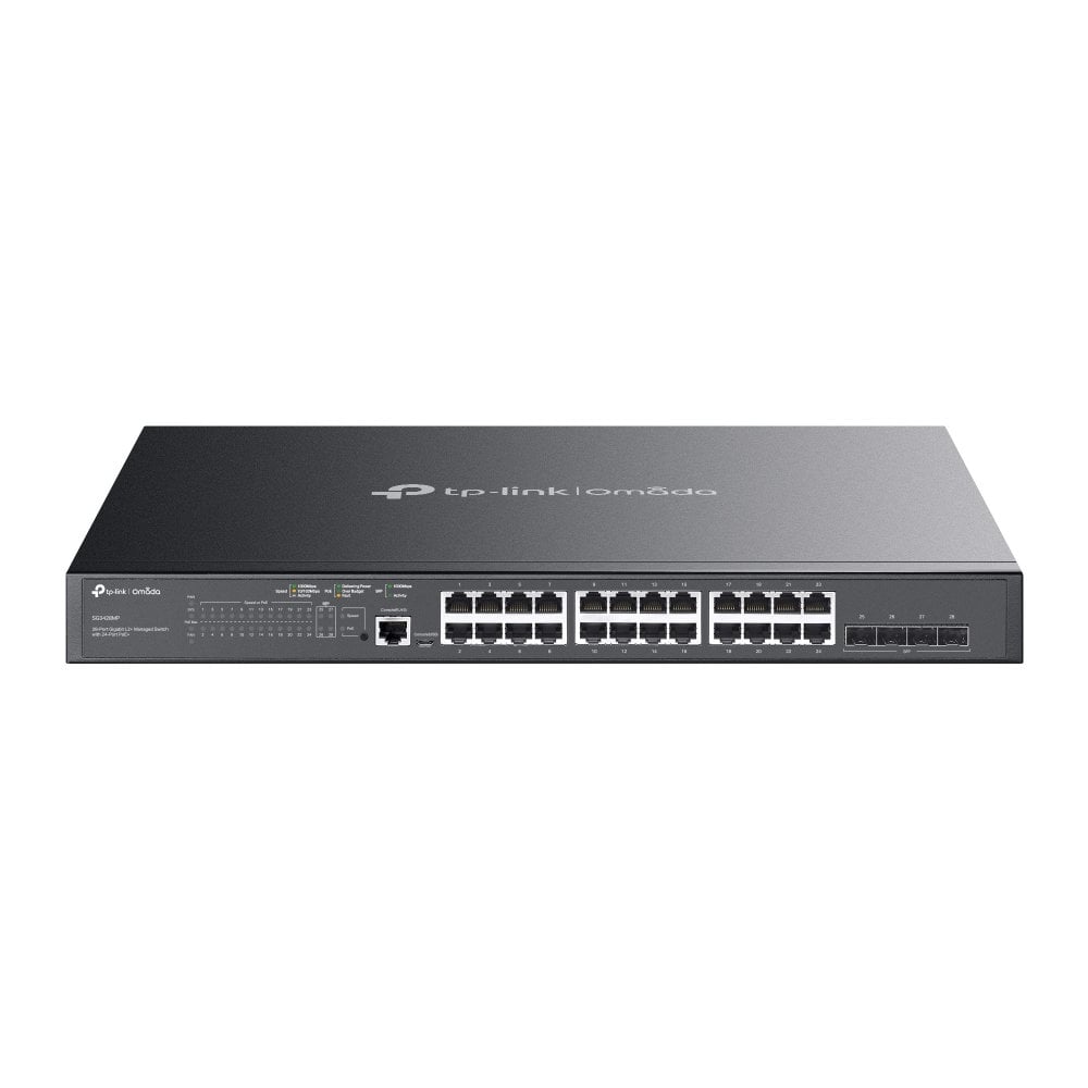 Switch Managed L2+ con 24 Porte Gigabit PoE+ e 4 Slot SFP, SG3428MP - Miniatura 3