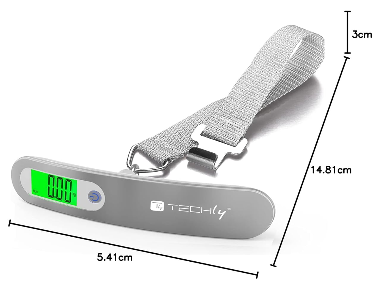 Pesa Valigie Digitale Capacità 50 kg Silver - Miniatura 3