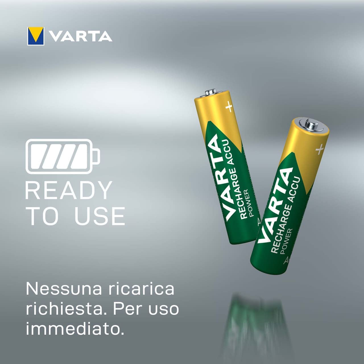 Blister 2 Batterie Ricaricabili Mini Stilo AAA 1000 mAh - Miniatura 3