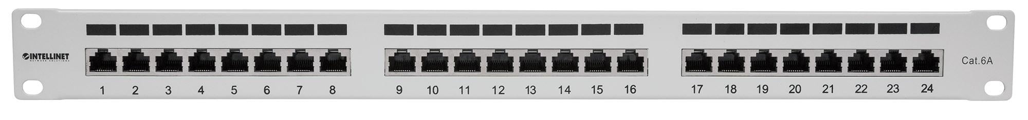 Pannello Patch FTP 24 porte 19'' Cat6a Grigio - Miniatura 3
