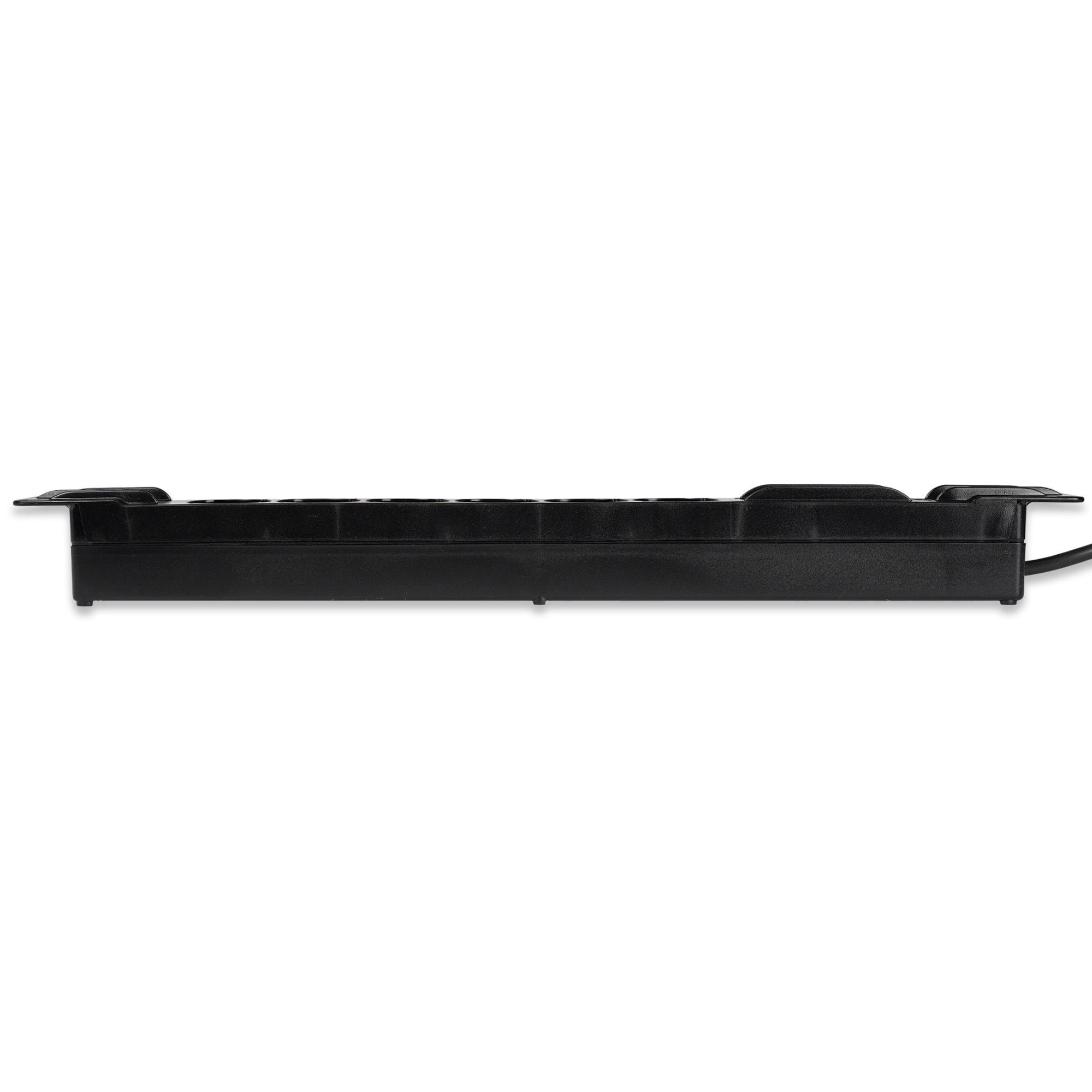 Multipresa 6 Posti da Rack 19'' Cavo 3 metri Spina Schuko Angolata 1U - Miniatura 3