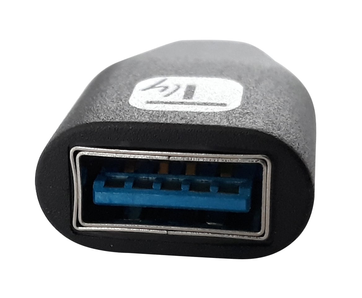Adattatore Convertitore USB-C™ Maschio a USB-A Femmina OTG Nero - Miniatura 3