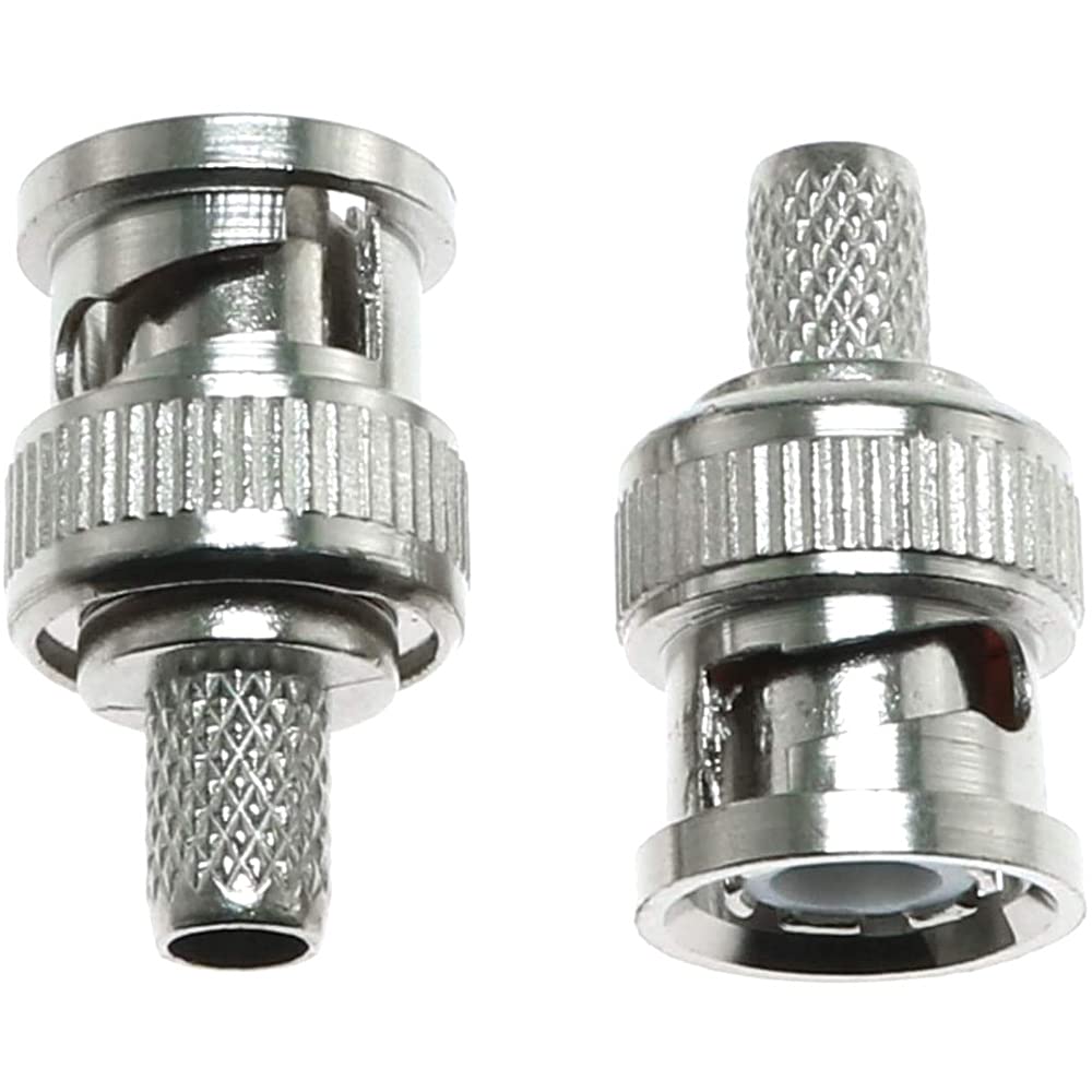 Connettore BNC Maschio a Crimpare per Cavo RG59/62 - Miniatura 3
