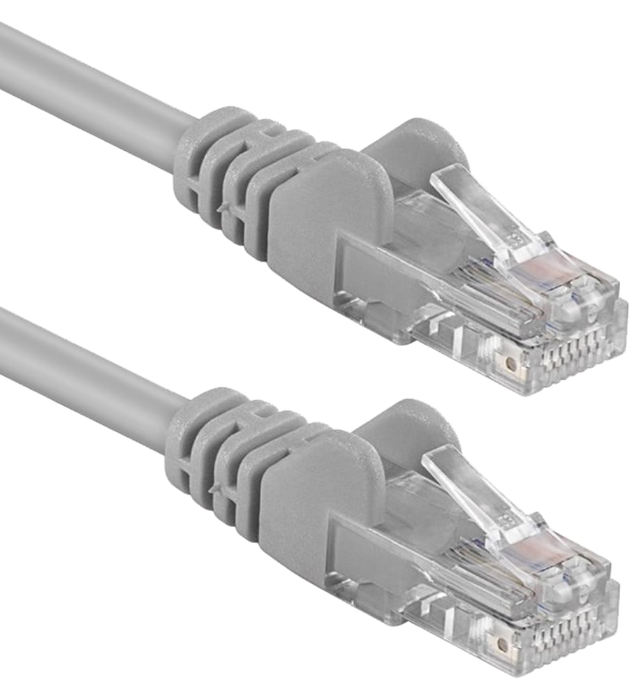 Cavo di rete Patch in Rame Cat. 6 Grigio UTP 1 m - Miniatura 3