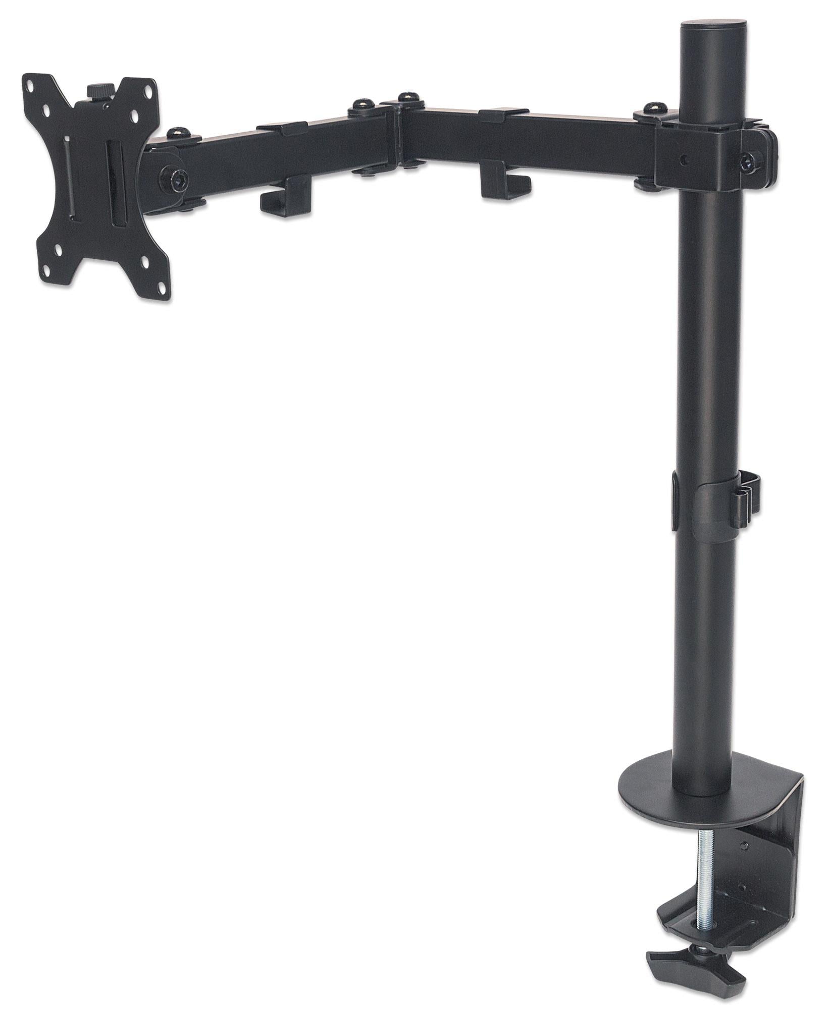 Supporto da Scrivania per Monitor 13-32'' Doppio Snodo di Regolazione - Miniatura 3
