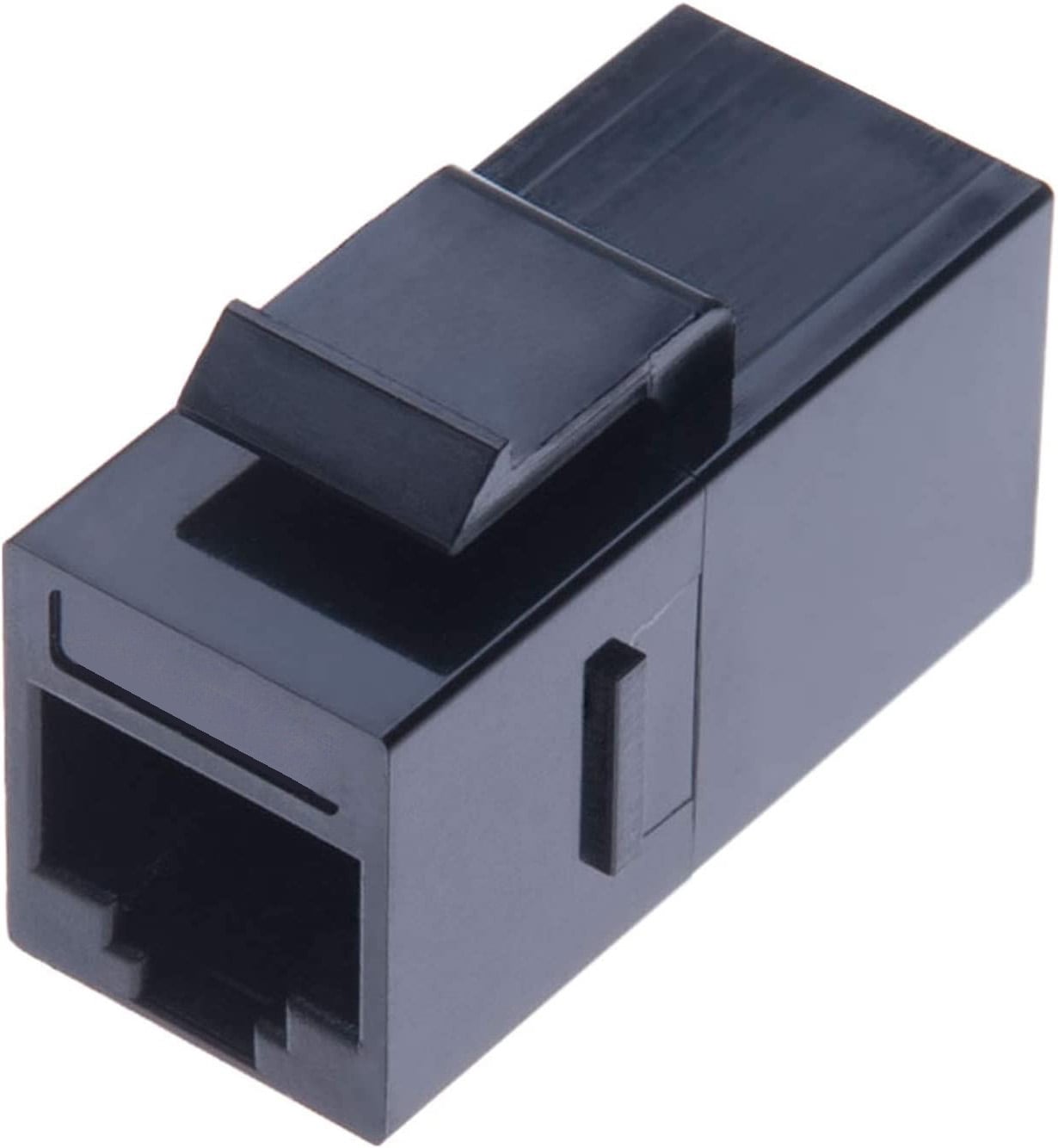 Accoppiatore RJ45 F/F UTP Cat5e Keystone Nero - Miniatura 3