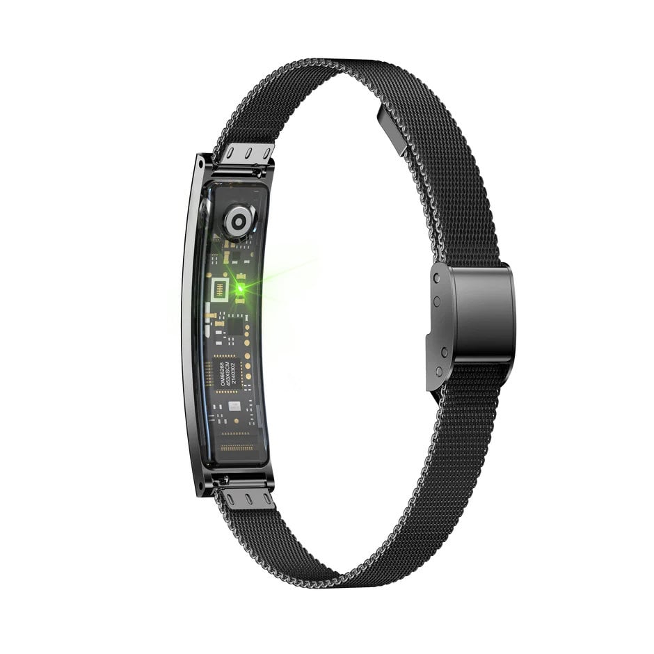 Bracciale Smart Fitness Bluetooth 5.3, Nero - Miniatura 3