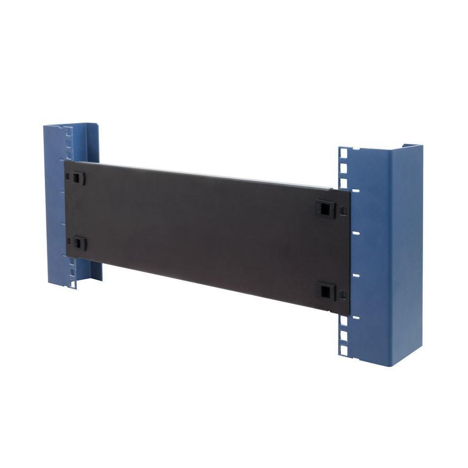 Pannello Cieco Toolless a Clip per Armadi Rack 19'' 3U Nero - Miniatura 3