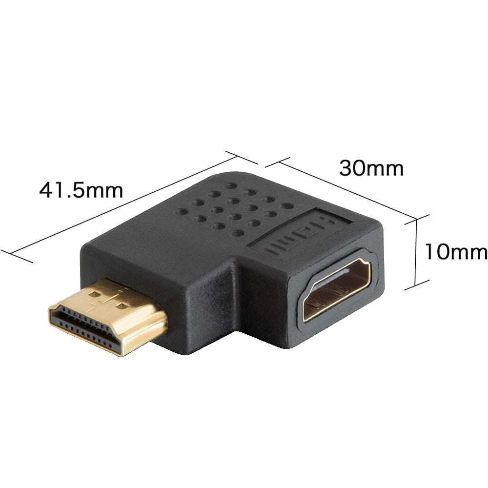 Adattatore HDMI Maschio / Femmina Angolato 270° - Miniatura 3