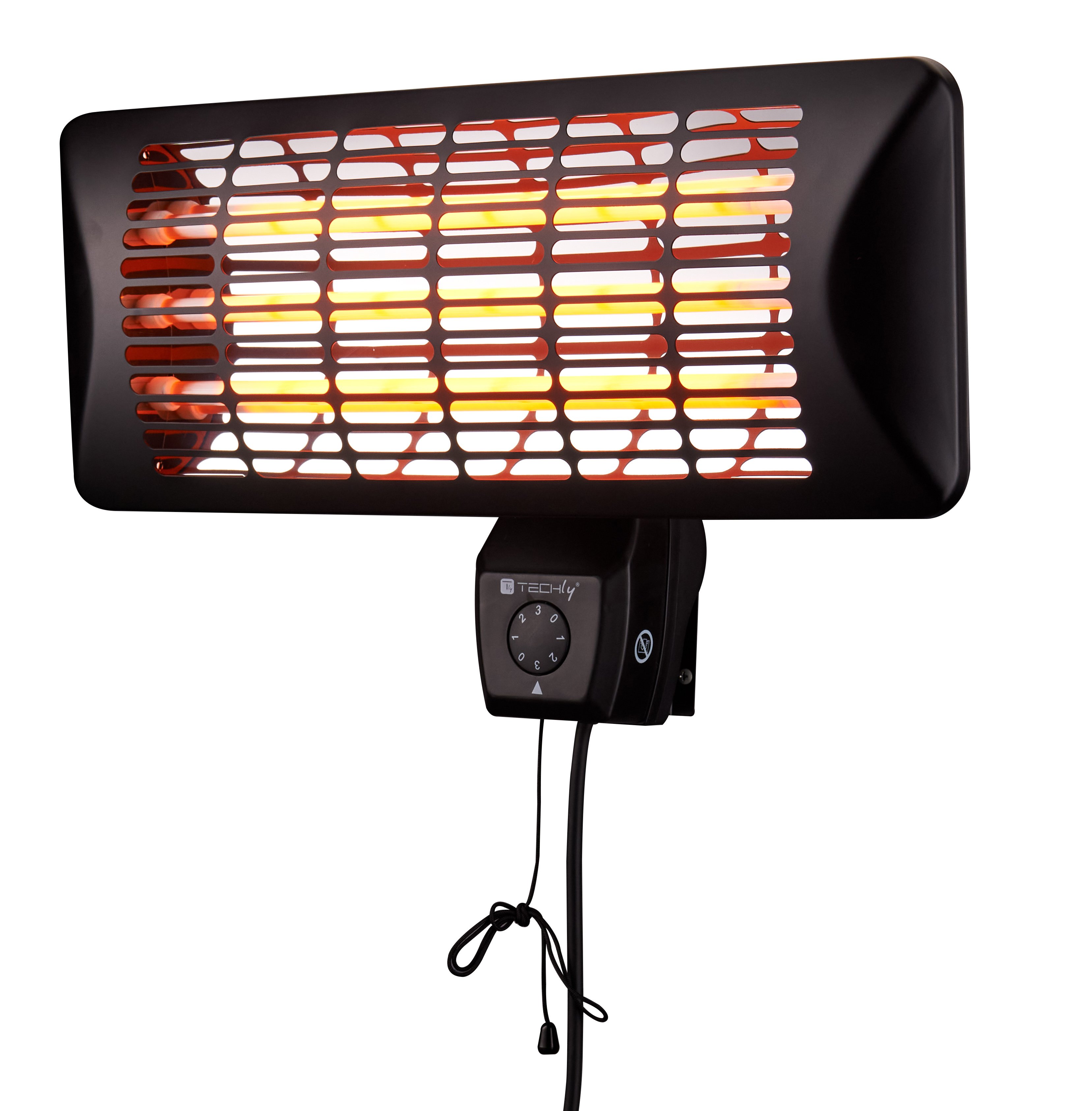 Stufetta da Parete al Quarzo per Interno Esterno IP24 2400W - Miniatura 3
