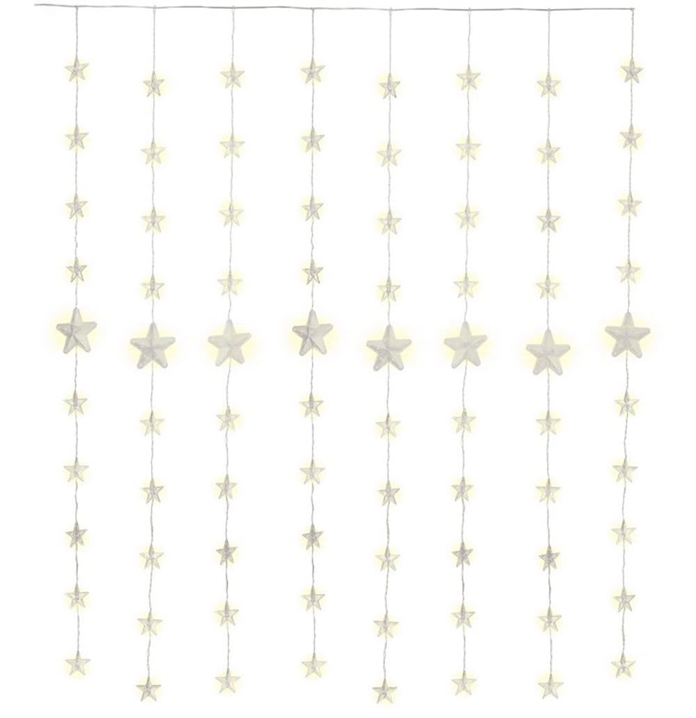 Tenda Luminosa con Stelle Natalizie 80 LED e Telecomando - Miniatura 3