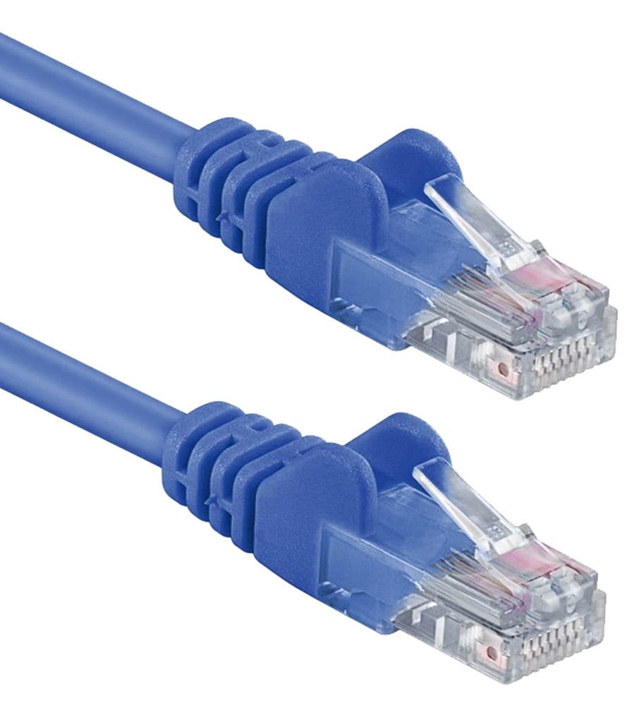 Cavo di rete Patch in Rame Cat. 5e Blu UTP 0,5 m - Miniatura 3