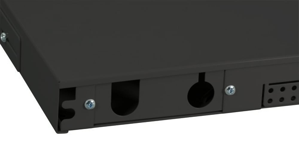 Cassetto Ottico 19'' 12 porte SC Duplex Nero Fisso - Miniatura 3