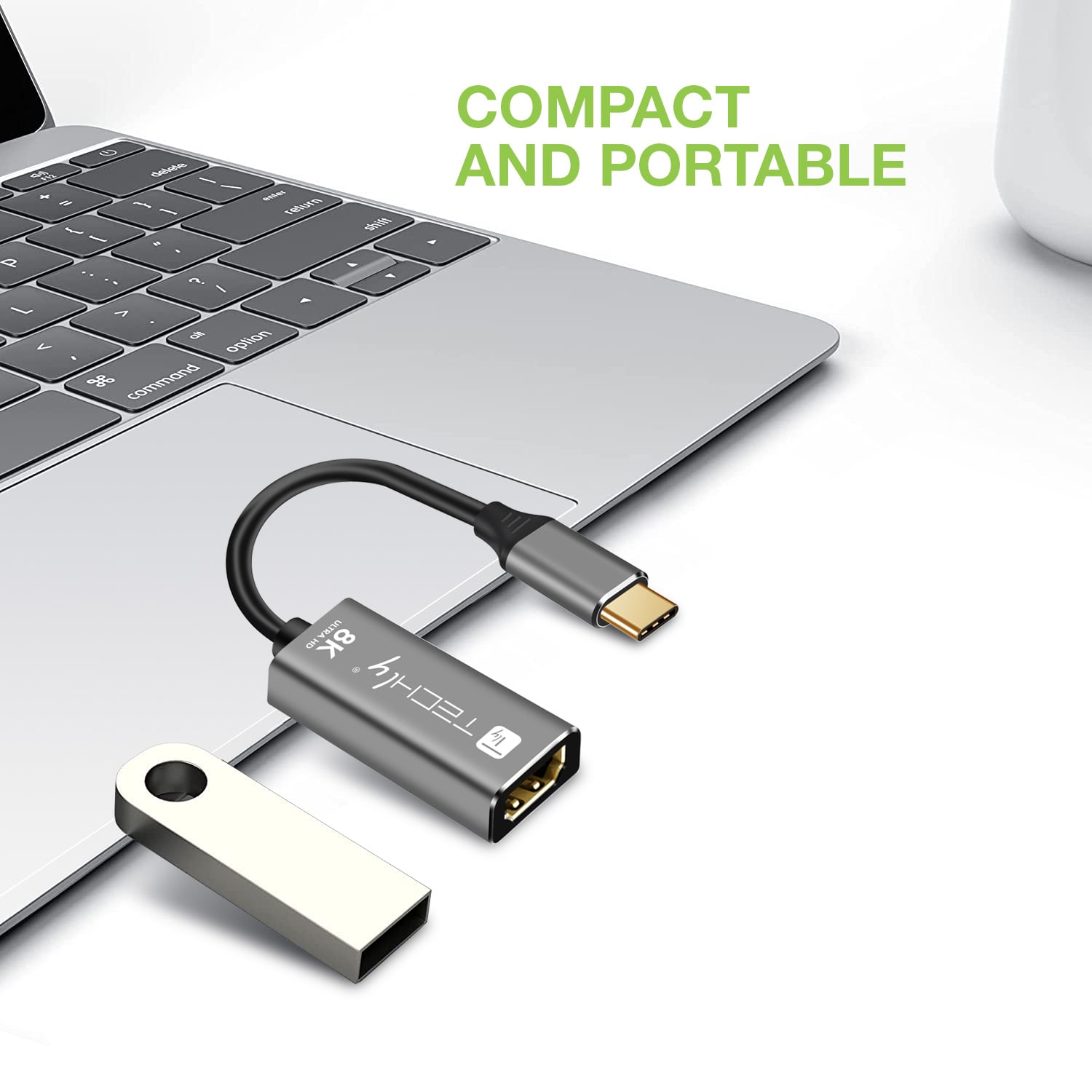Adattatore USB-C™ 3.2 a HDMI 2.1 8K@60Hz 15 cm - Miniatura 3
