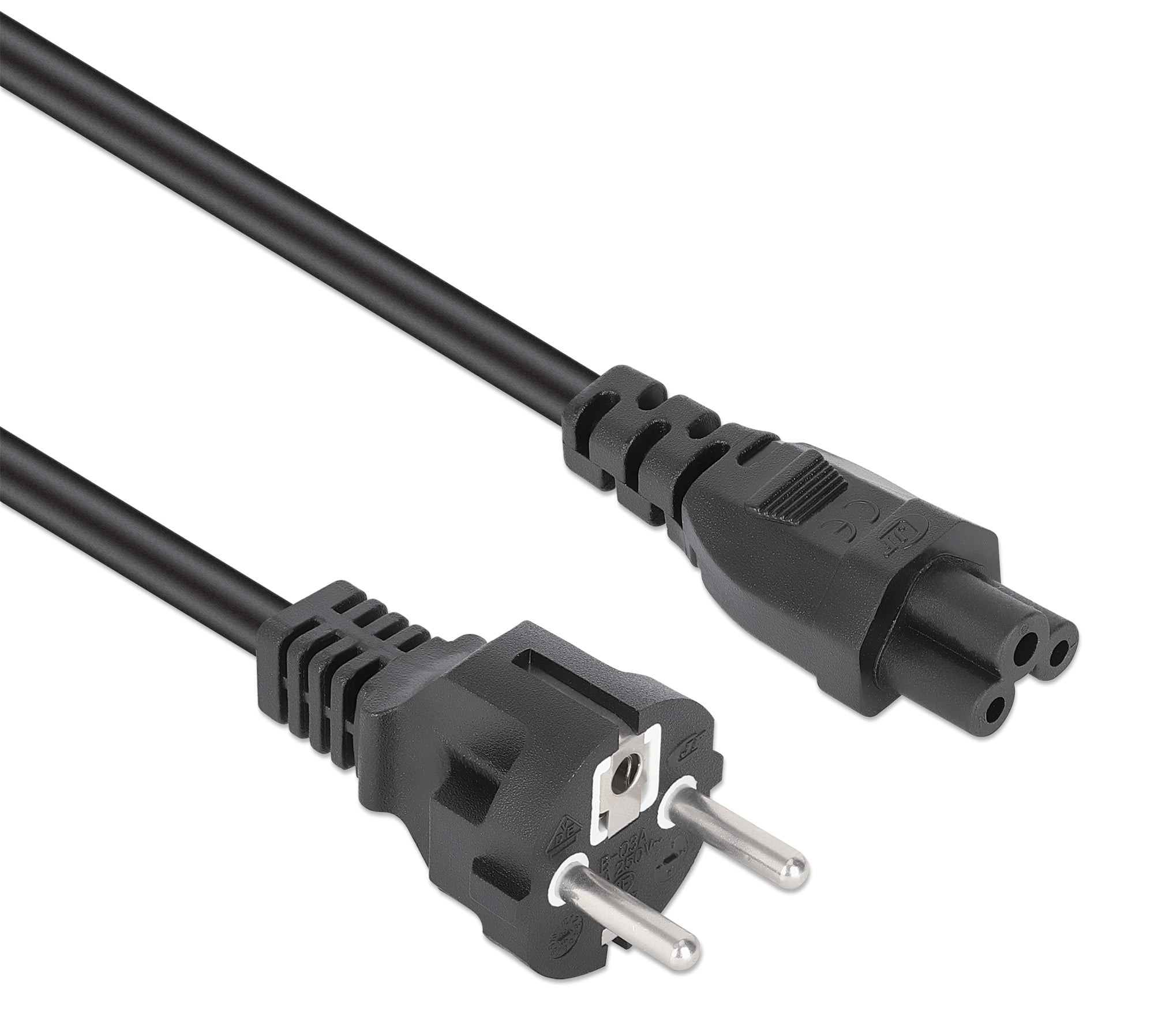 Cavo alimentazione C5 F a Schuko 1m nero - Miniatura 3