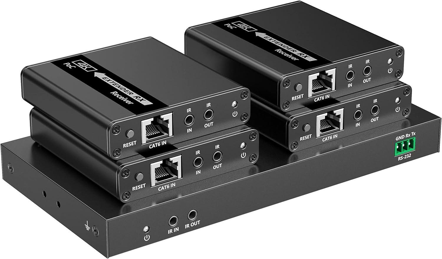 Extender Splitter HDMI 4 vie su Cavo di Rete 70 metri PoC - Immagine 1