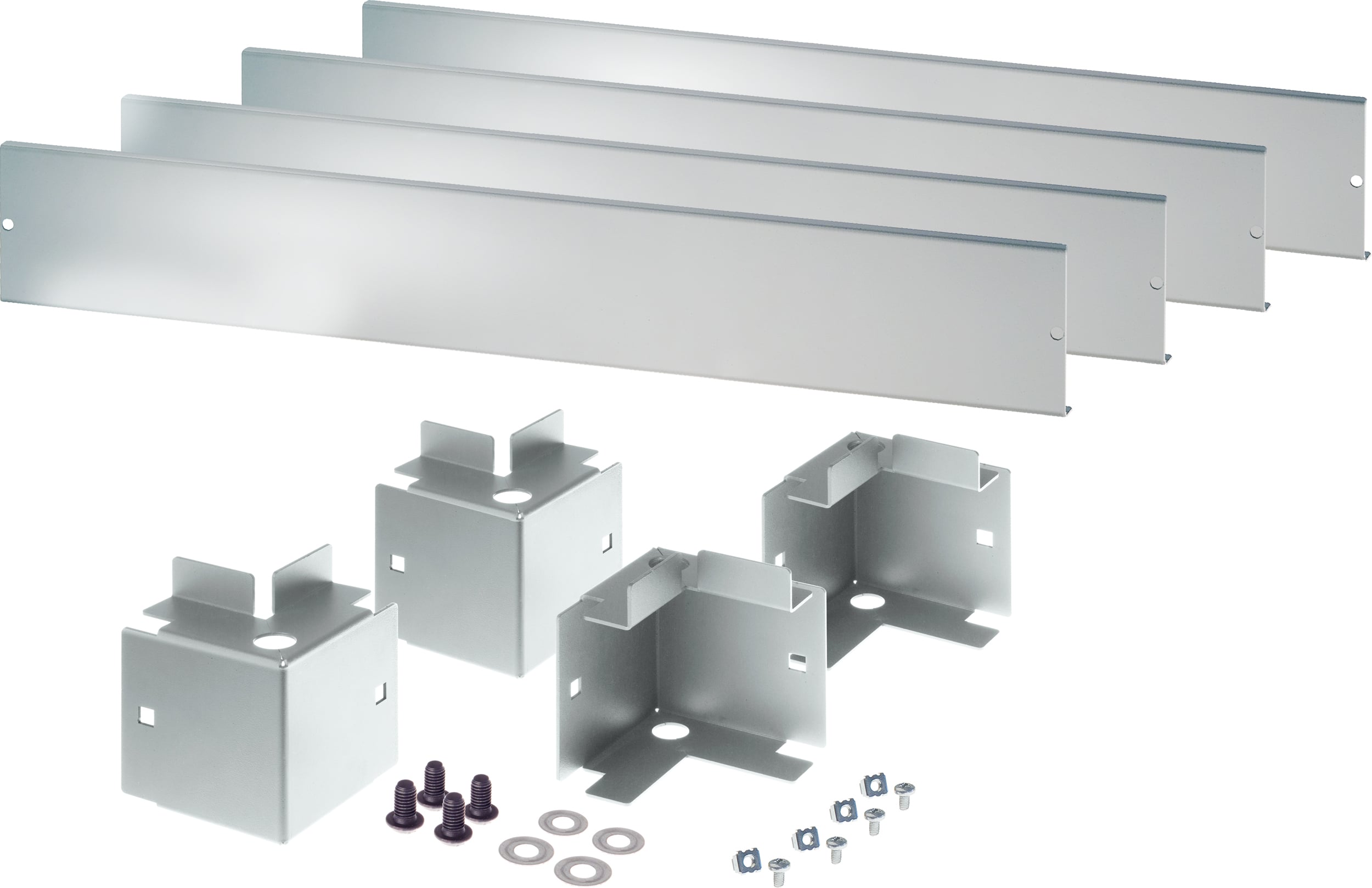 Zoccolo 600 x 800 mm per Armadi Rack Serie NextGen Grigio - Immagine 1