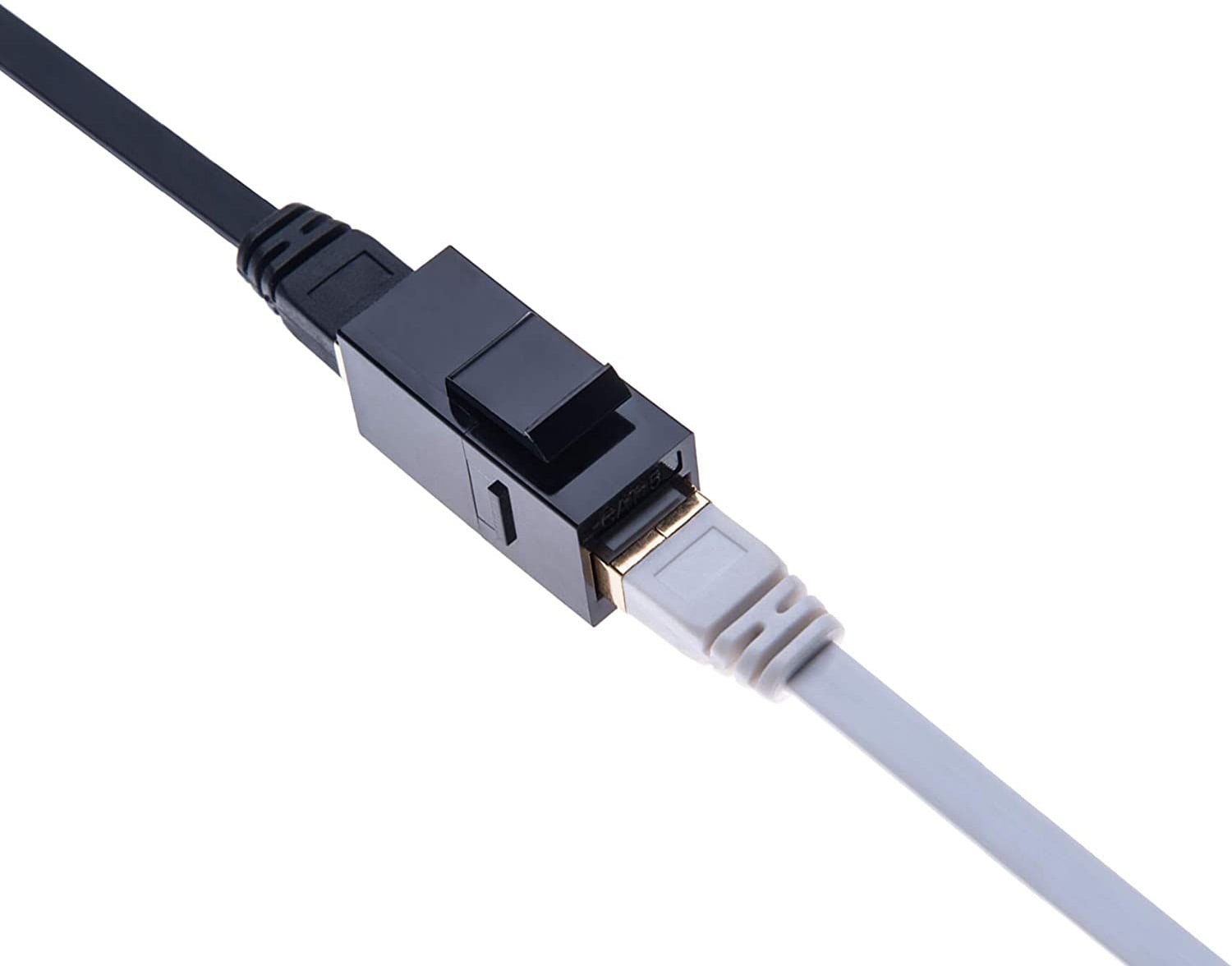 Accoppiatore RJ45 F/F UTP Cat6 Keystone Nero - Miniatura 4