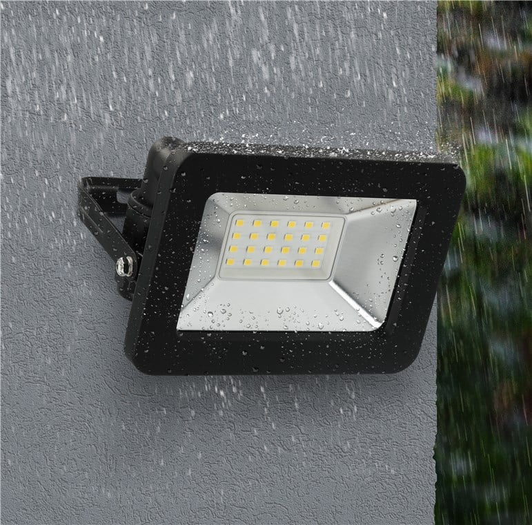 Faretto LED da Esterno IP65 20W Nero - Miniatura 4