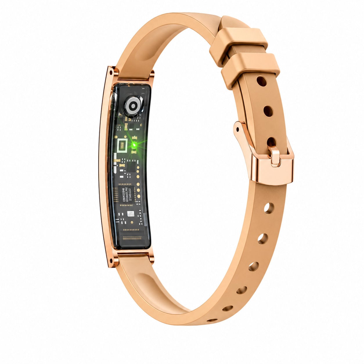 Bracciale Smart Fitness Bluetooth 5.3, Oro - Miniatura 4