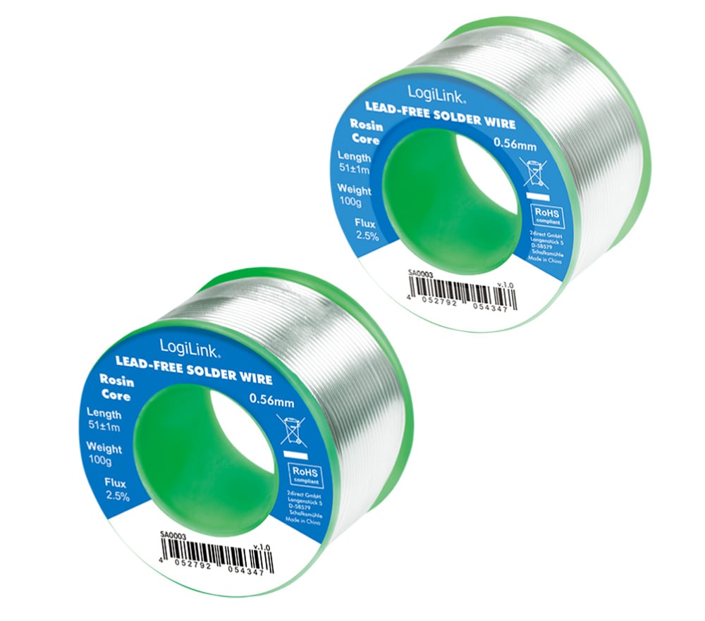 Stagno in Rotolo per Saldatura Senza Piombo Rame 0,7% ø 0,56 mm 100g - Miniatura 4