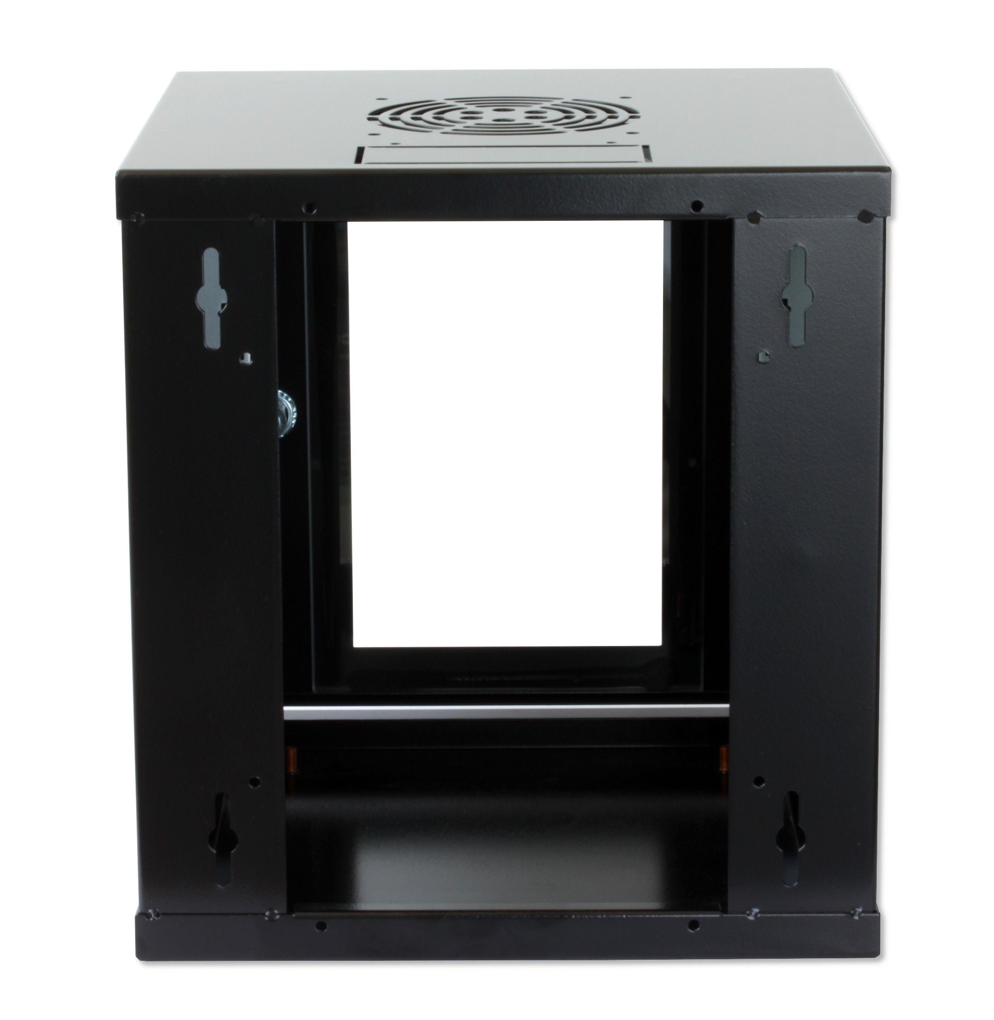 Armadio Rack 10'' a muro 6 unità Porta Cieca Nero - Miniatura 4