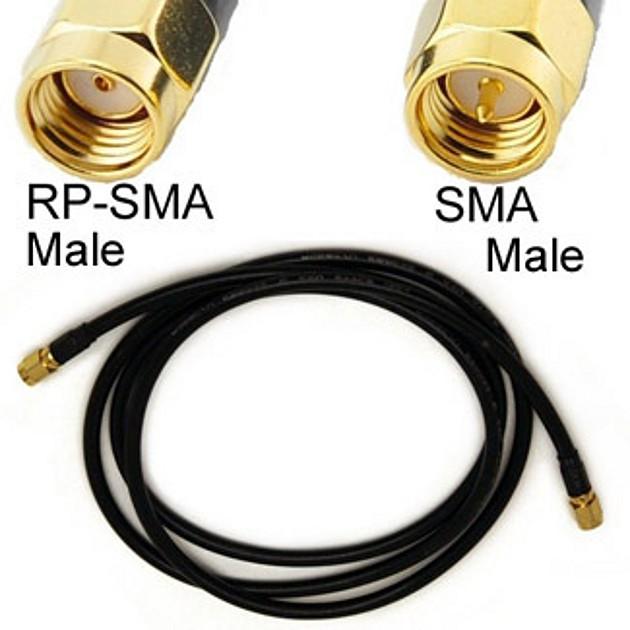 Cavo Antenna SMA M / RP-SMA M 3 metri - Miniatura 4