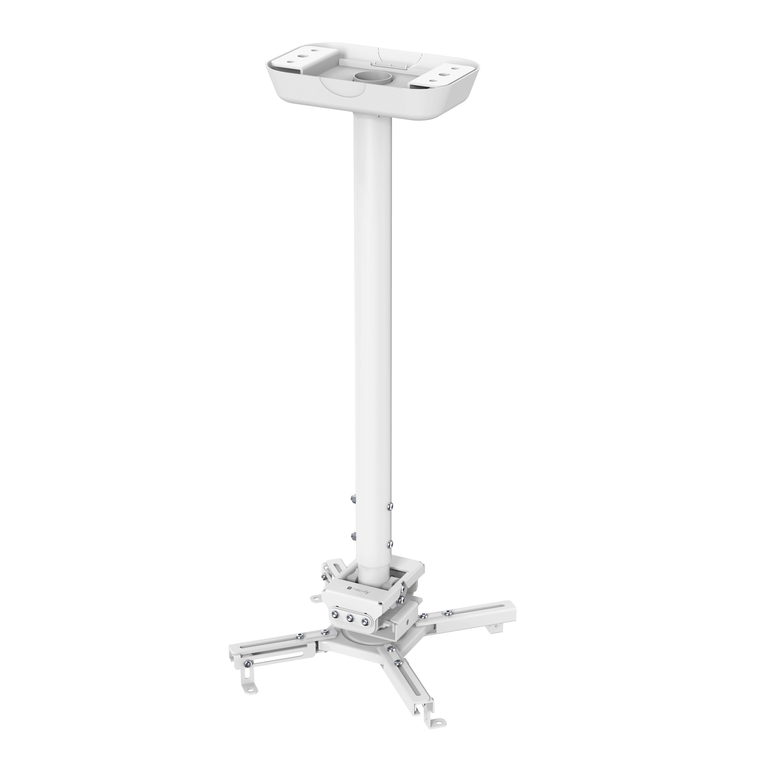 Supporto Universale a Soffitto per Proiettori Estensione 735-1135 mm Bianco - Miniatura 4