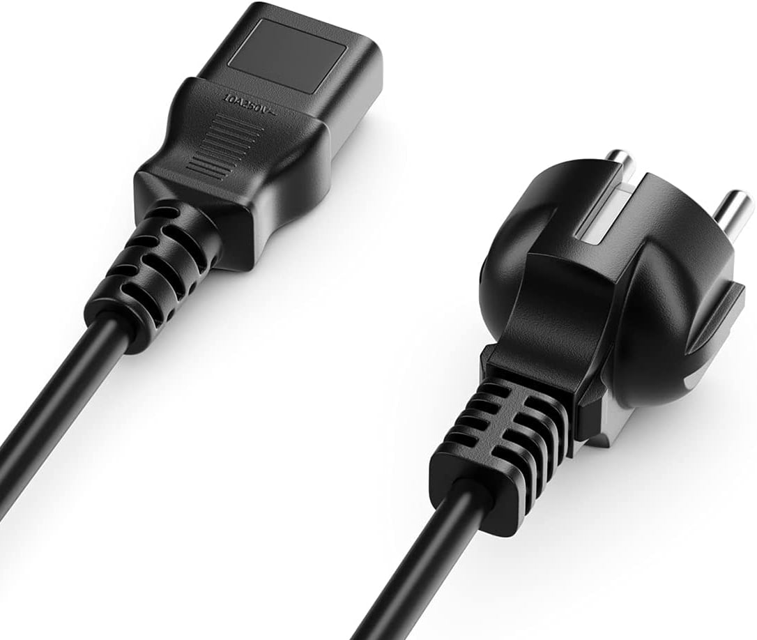 Cavo alimentazione C13 F a Schuko 1,8 mt nero - Miniatura 4