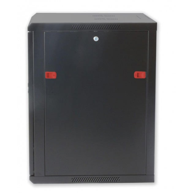 Armadio Rack 19'' a muro 15 unità sezione unica prof. 600mm Nero - Miniatura 4