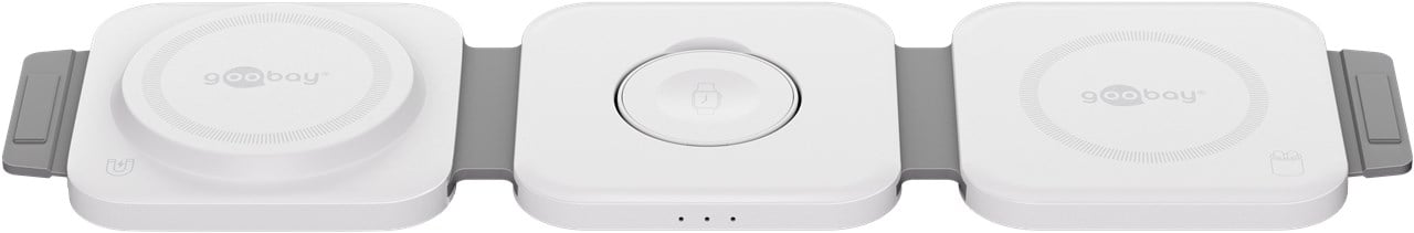 Caricatore Qi Wireless Caricabatterie 3in1 Stazione di Ricarica Pieghevole 15W - Miniatura 4