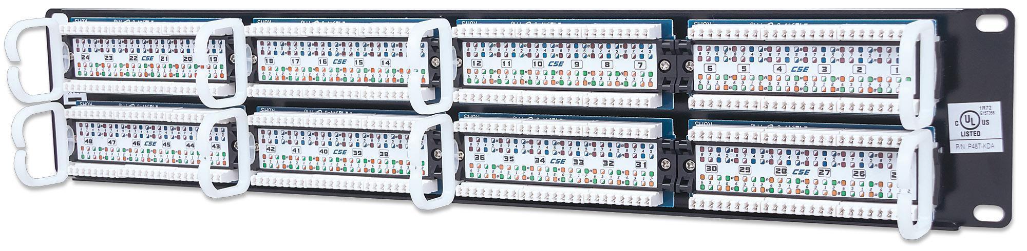 Pannello Patch UTP 48 Posti RJ45 cat. 5E - Miniatura 4