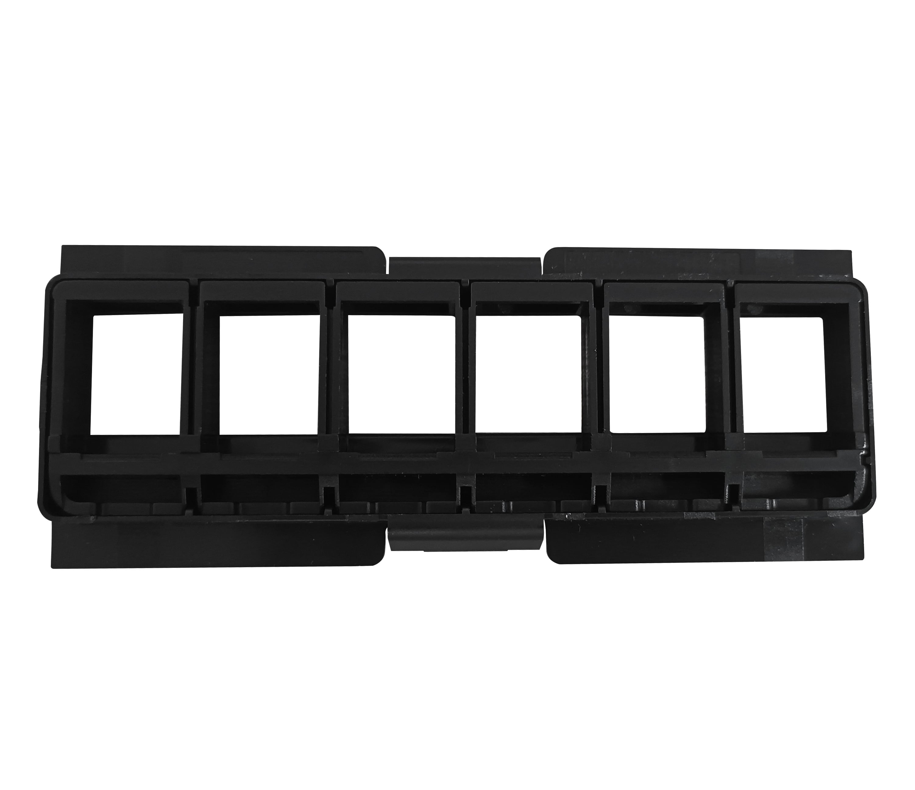 Pannello Frontale Adattatore 6 Posti RJ45 Keystone UTP per Pannello Patch - Miniatura 4
