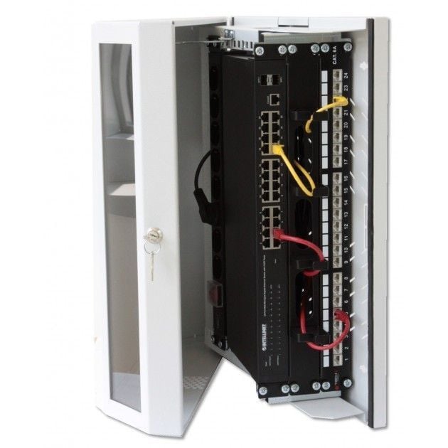 Armadio a muro 19'' 8 Unità Grigio - Miniatura 4