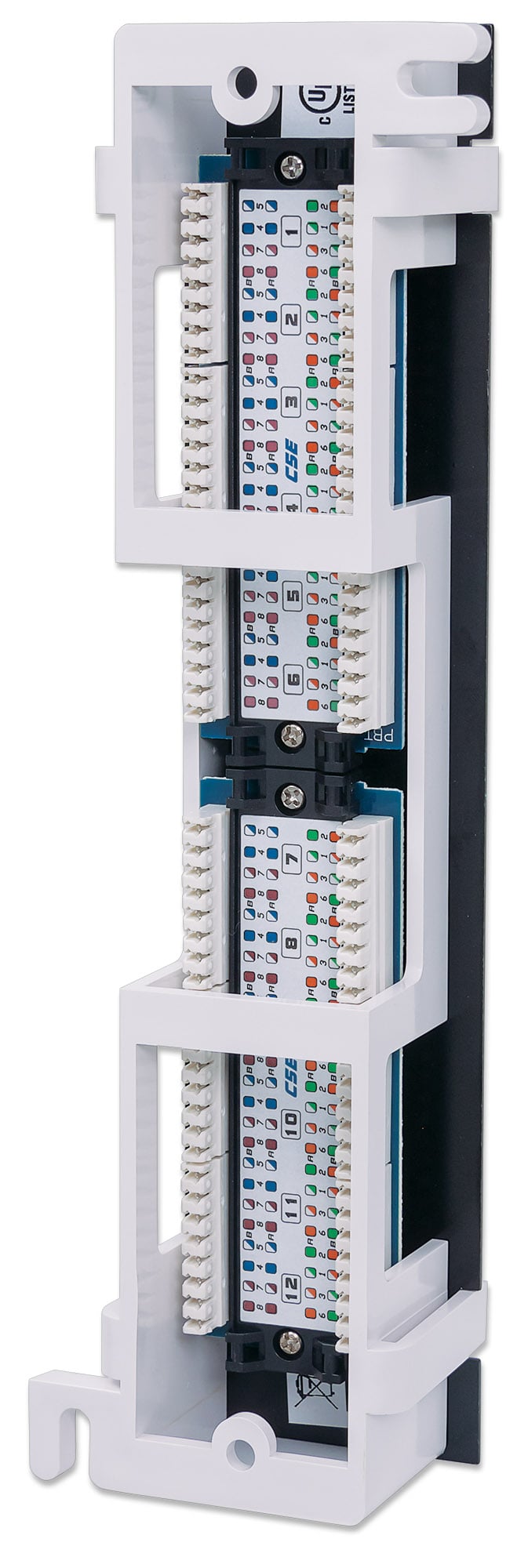 Pannello Patch 12 Porte UTP Cat5e Installazione a Muro - Miniatura 4