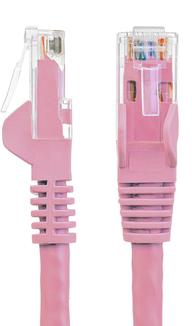 Cavo di rete Patch CCA Cat. 5e Rosa UTP 0,5 mt - Miniatura 4
