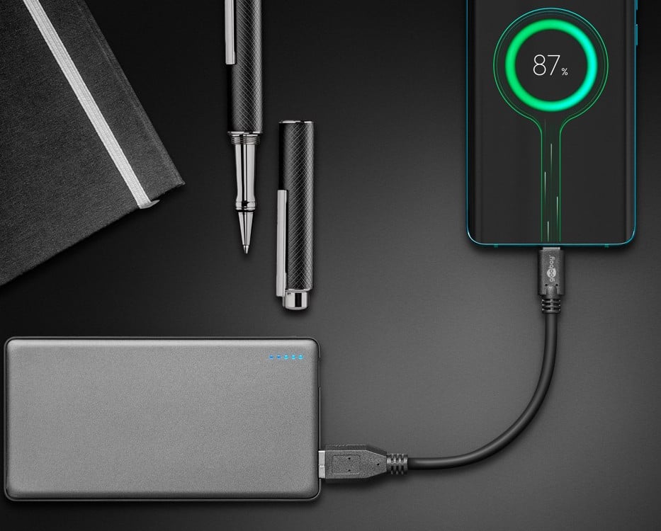 Cavo USB3.2 Gen1 USB-A Maschio USB-C Maschio 0,15m Nero - Miniatura 4