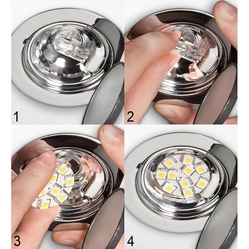 Lampada 12LED SMD G4 5050 2W 230lm Bianco Caldo, Classe E - Miniatura 4