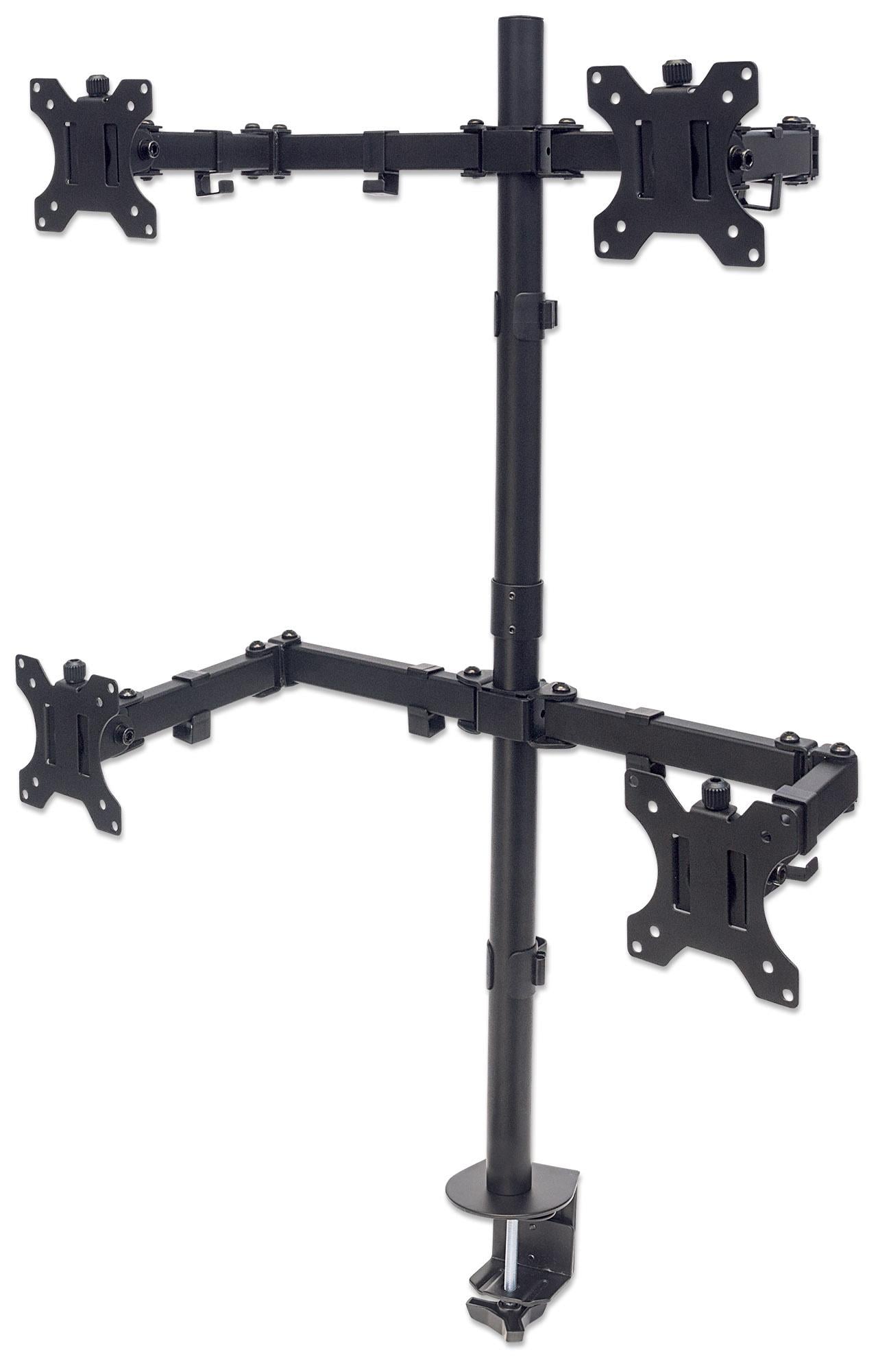 Supporto da Scrivania per 4 Monitor 13-32'' con Morsetto - Miniatura 4